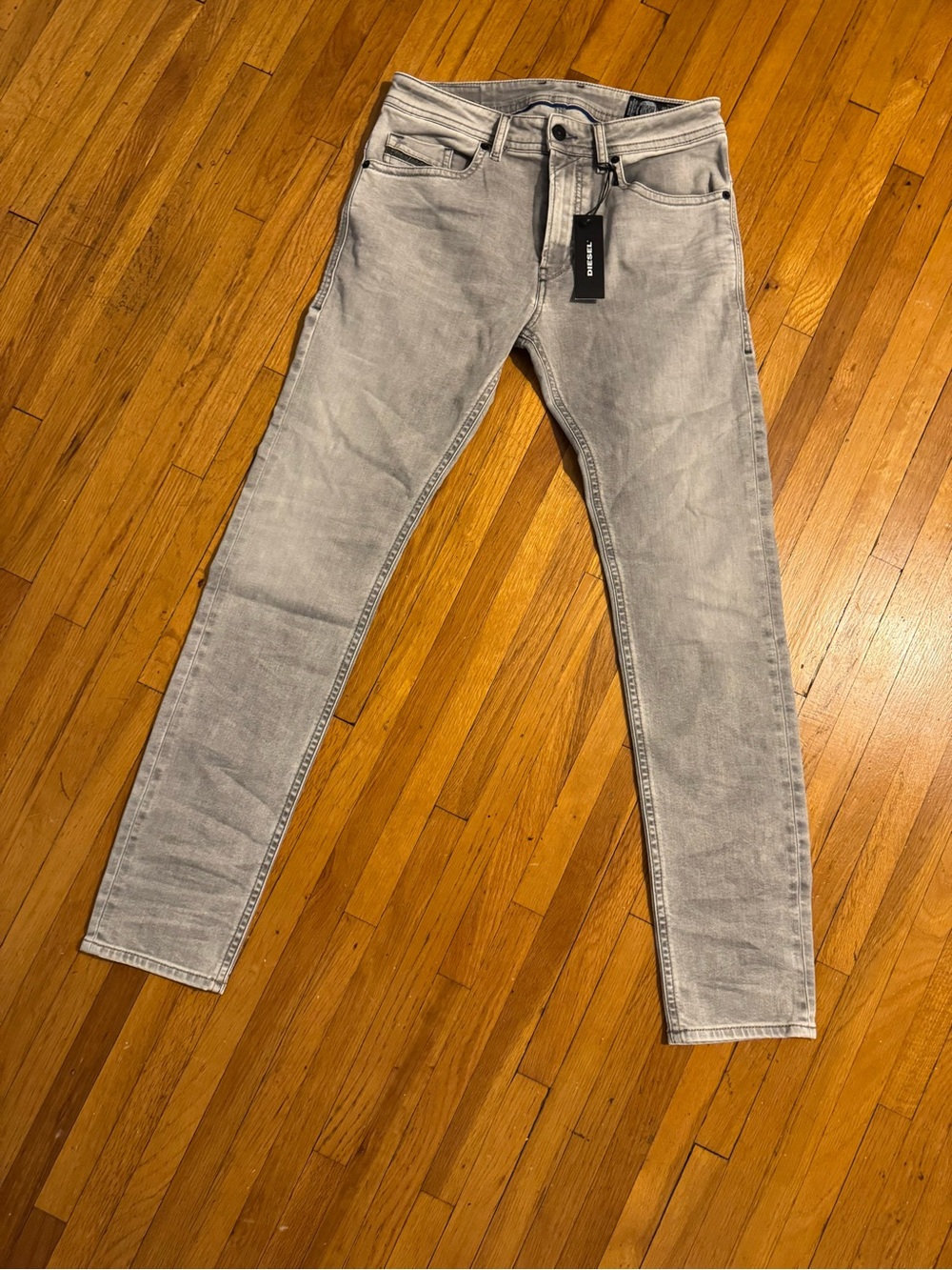 Diesel Men's Skinny Jeans in Light Gray